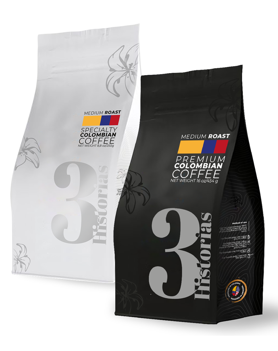 freshly roasted Colombian coffee 3Historias